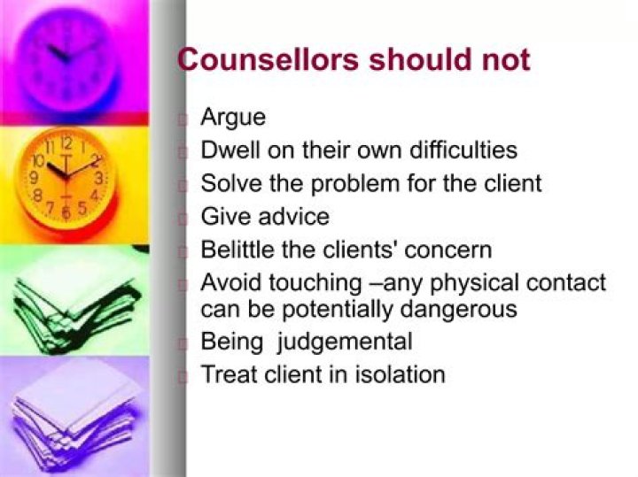 Should counsellors give advice?