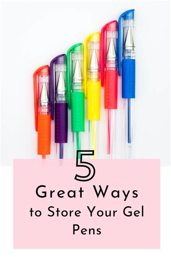 Should gel pens be stored upside down?