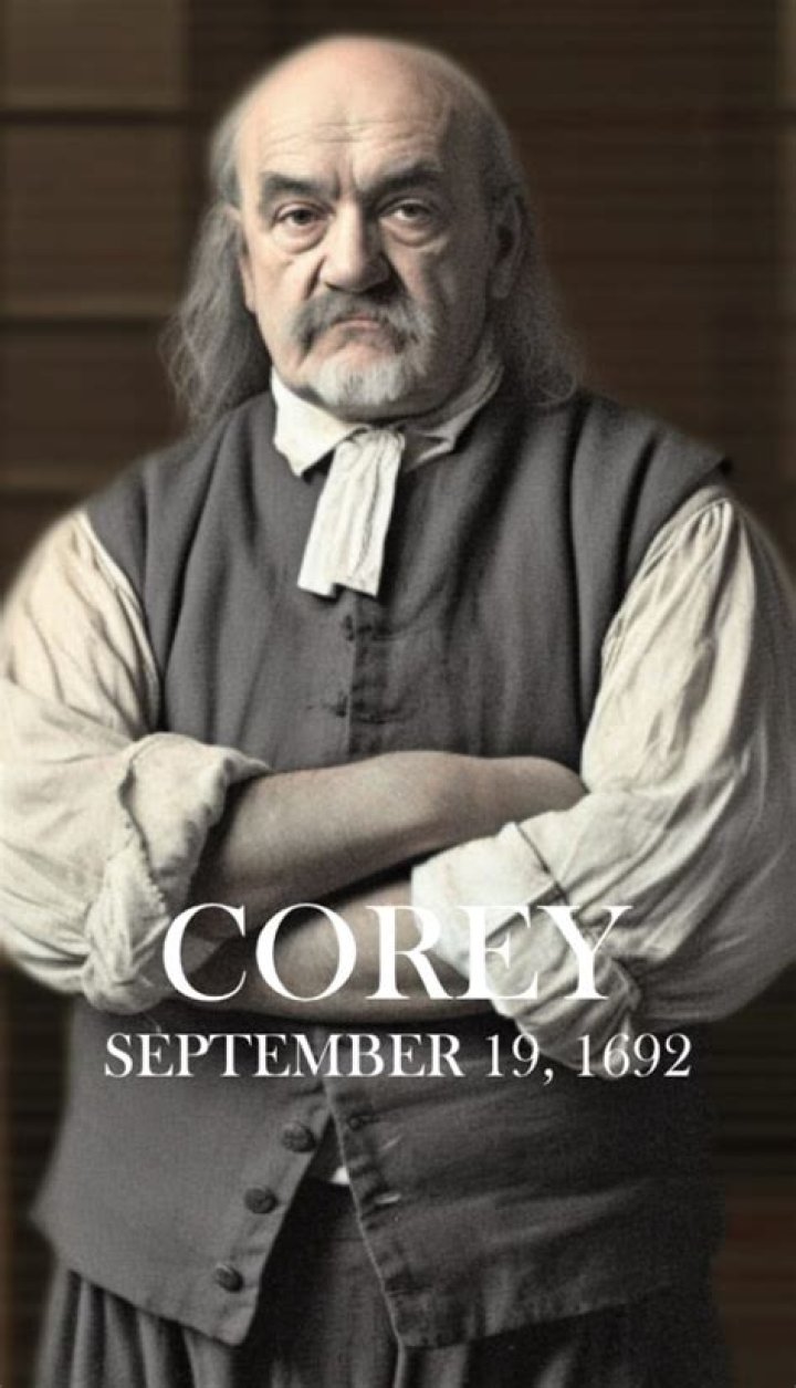 Was giles corey a real person?