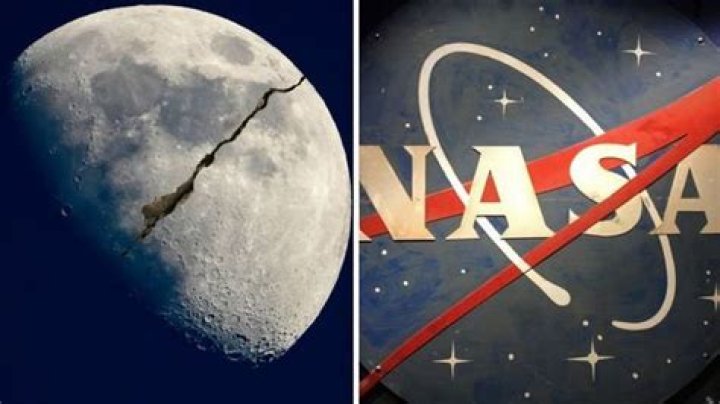 Was the moon split in half nasa?