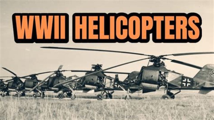 Were helicopters used during wwii?