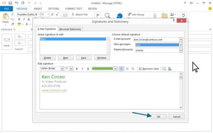 Were is signature in outlook?