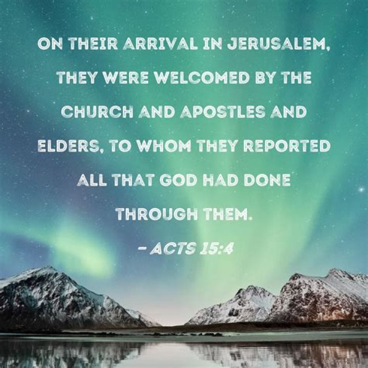Were welcomed by the church and the apostles and elders?