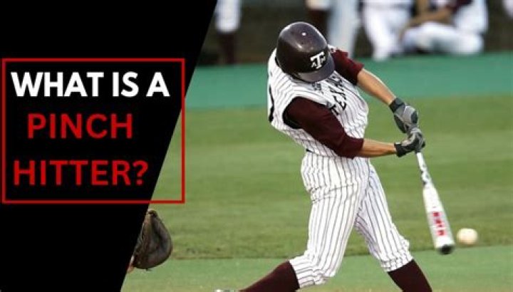 What's a pinch hitter?