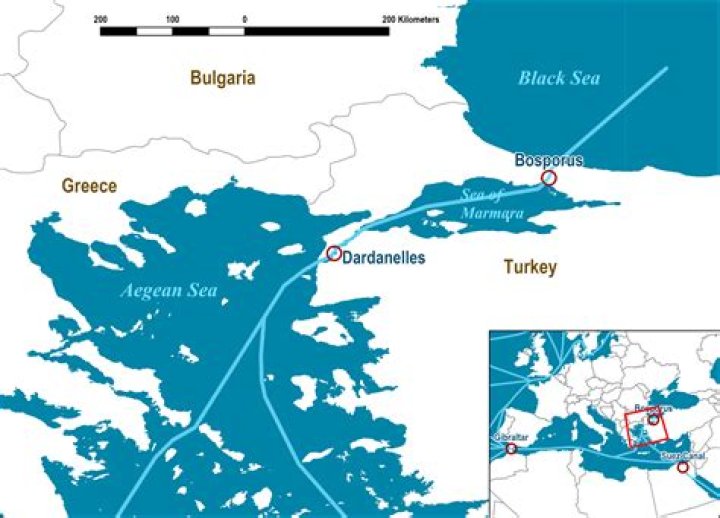 What are the dardanelles and the bosporus?