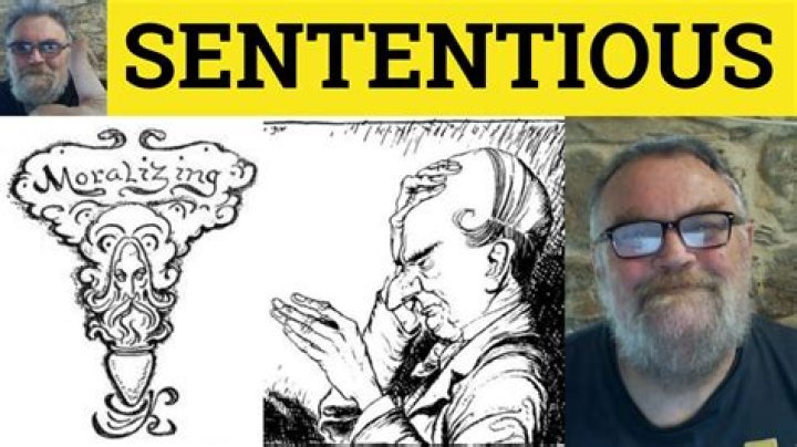 What do sententious mean?