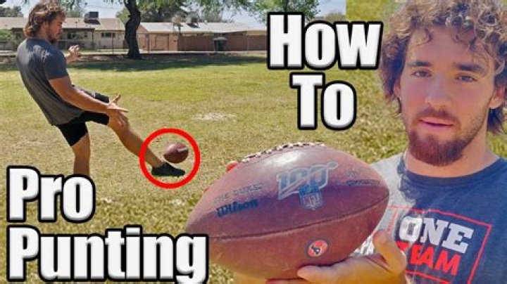 What does a punter do in football?