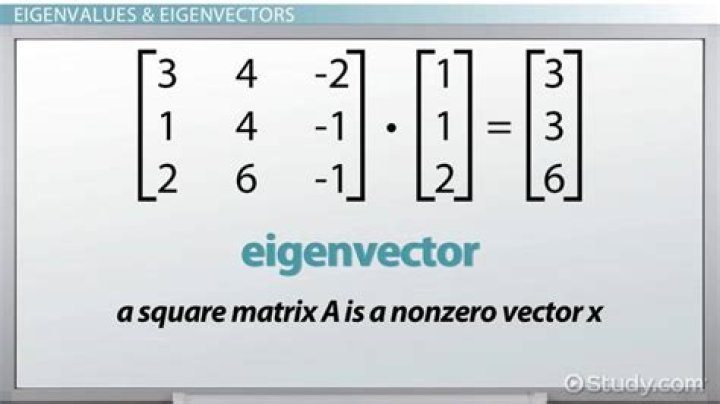 What does eigenvector represent?