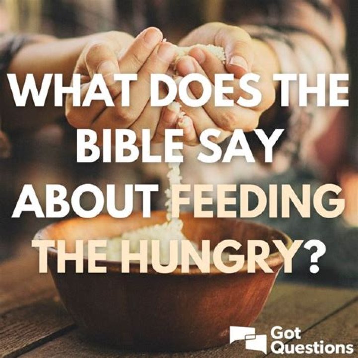 What does the bible say about feeding the poor?