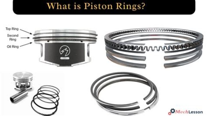 What does the oil ring do on a piston?