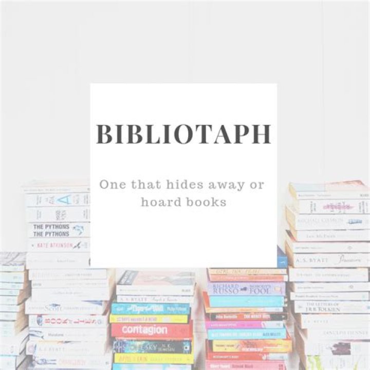 What does the word bibliotaph mean?