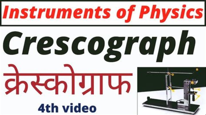 What does the word crescograph meaning?