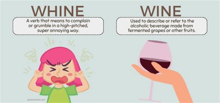 What does whine mean in english?