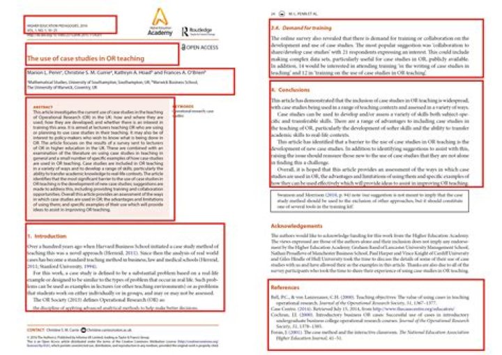 What is a peer reviewed article?