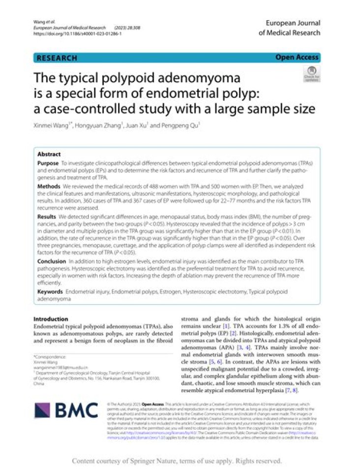 What is a polypoid adenomyoma?