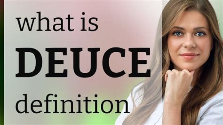 What is deuce deuce slang for?