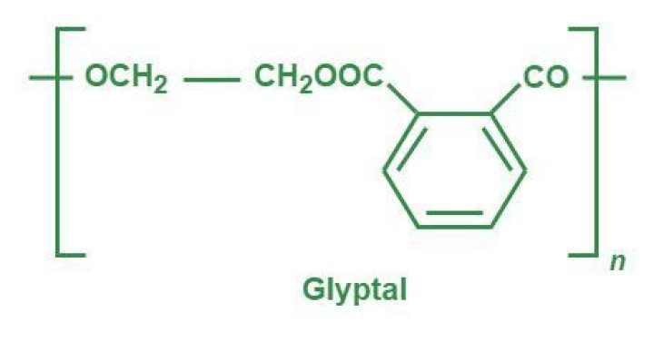 What is glyptal made of?