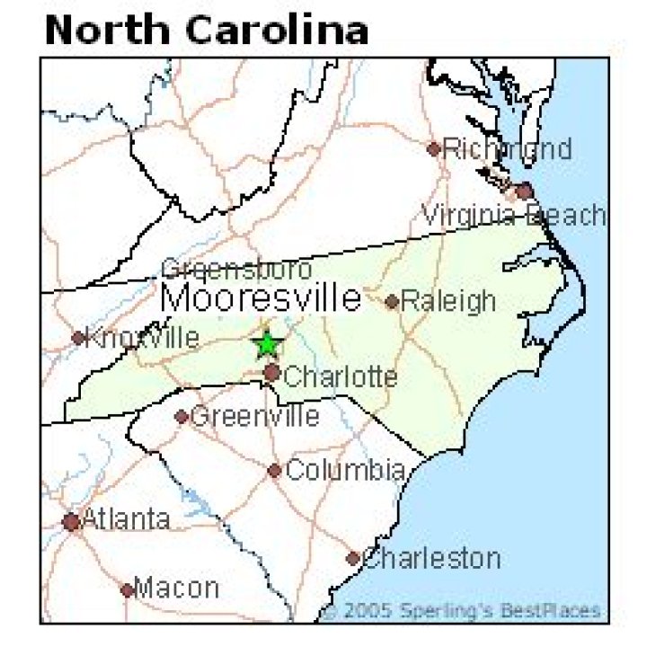 What is mooresville nc close to?