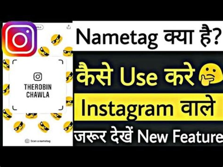What is nametag on instagram?