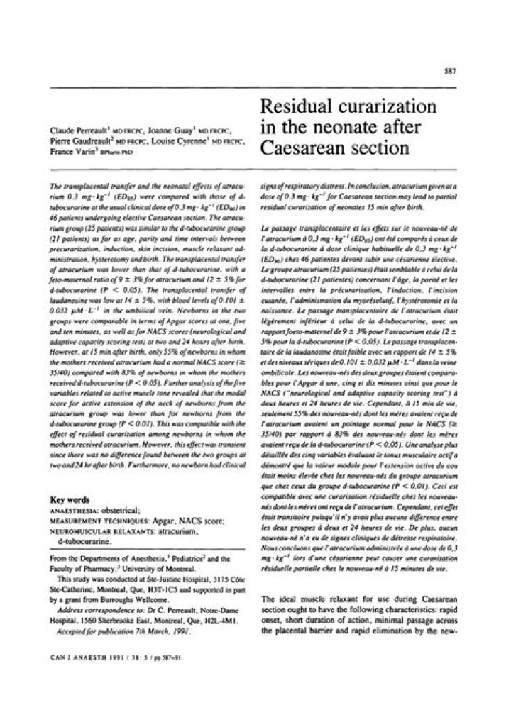 What is residual curarization?