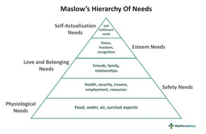What is the correct order of maslow's hierarchy of needs?