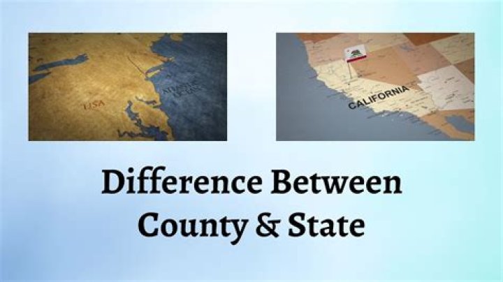 What is the difference between county and county?