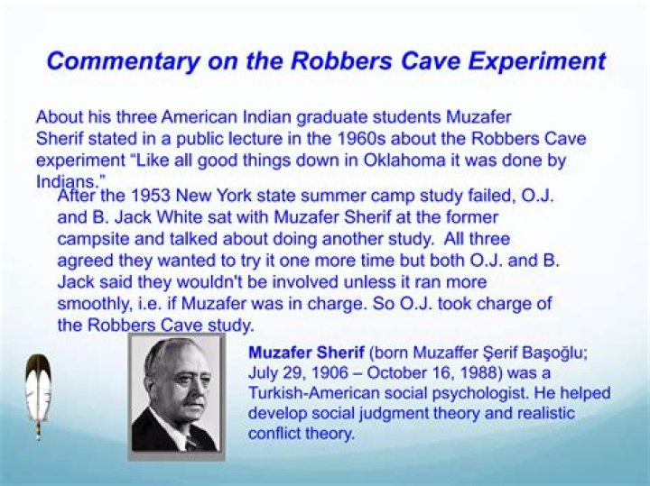 What is the robbers cave experiment?