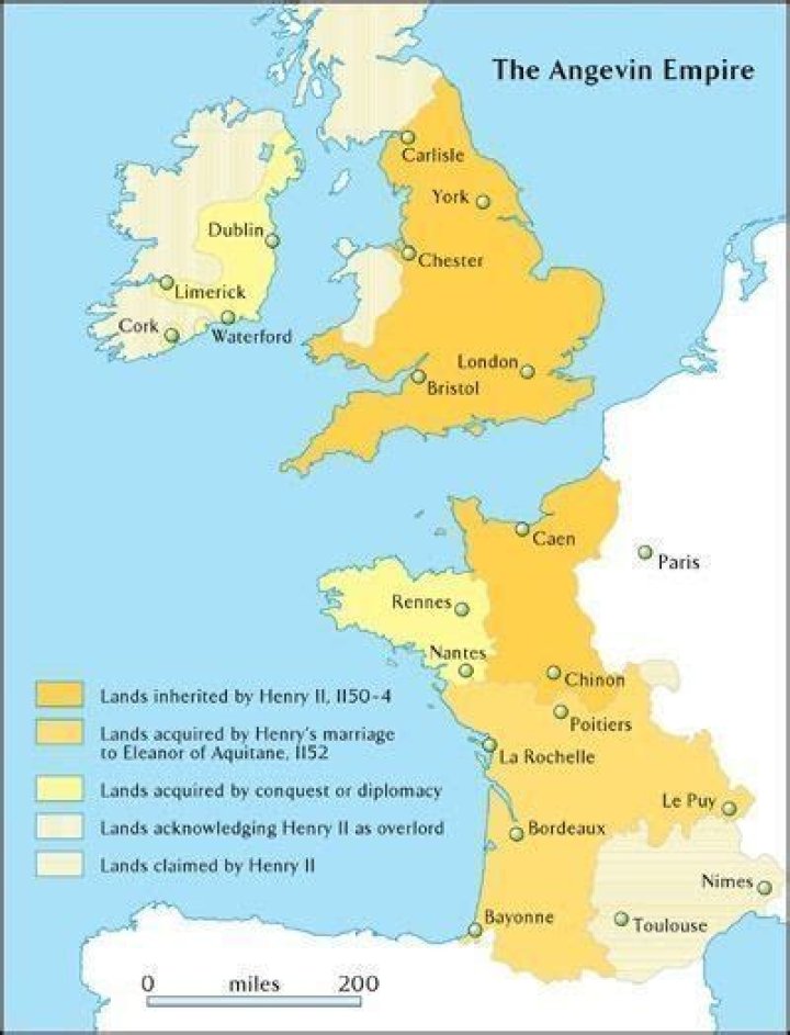 What was the angevin empire?