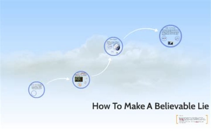 Whats a believable lie?