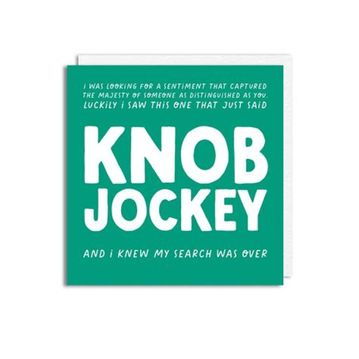 Whats a knob jockey?
