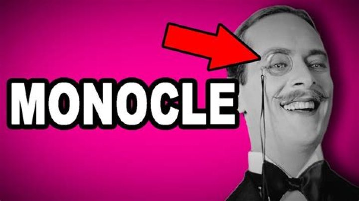 Whats a sentence for monocle?