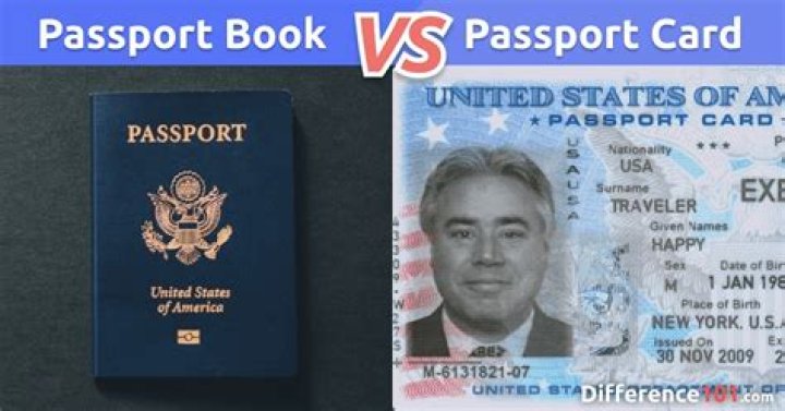 Whats the difference between a passport book and card?