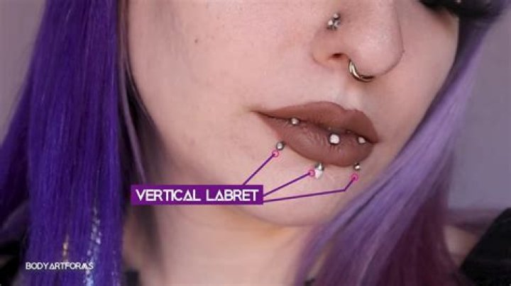 When can i change my vertical labret piercing?