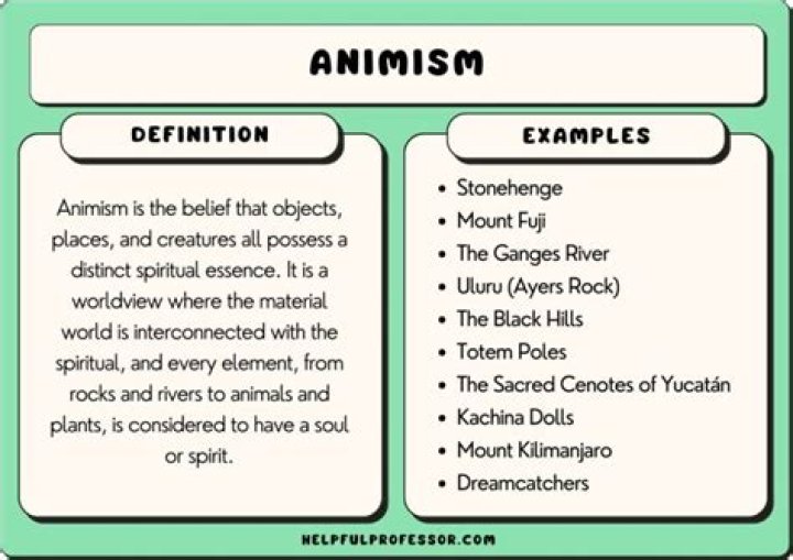 When does animism occur?