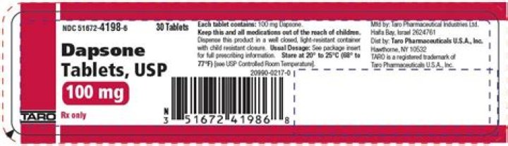 When is dapsone taken?