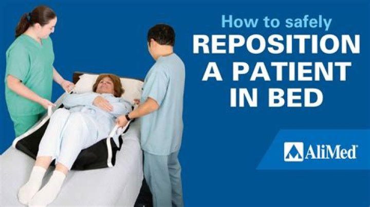 When repositioning a patient the bed height should be at?