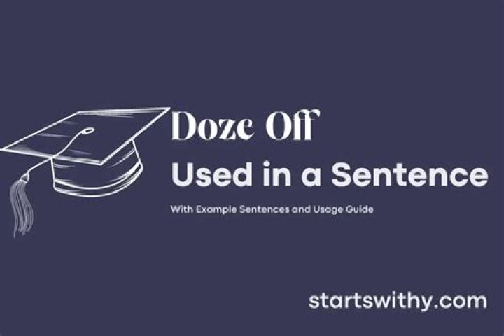 When to use doze off?