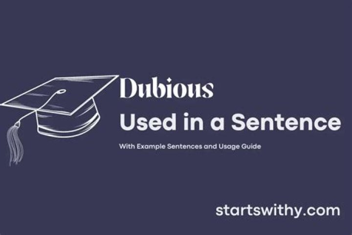 When to use dubious?