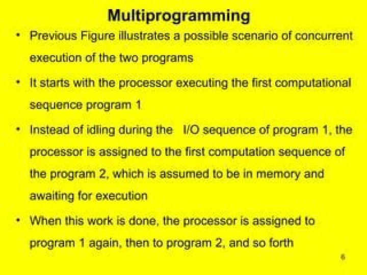 When to use multiprogramming?