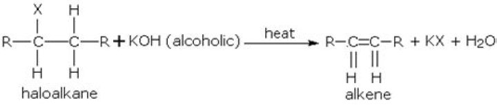 When two alkenes may be formed by dehydrohalogenation?