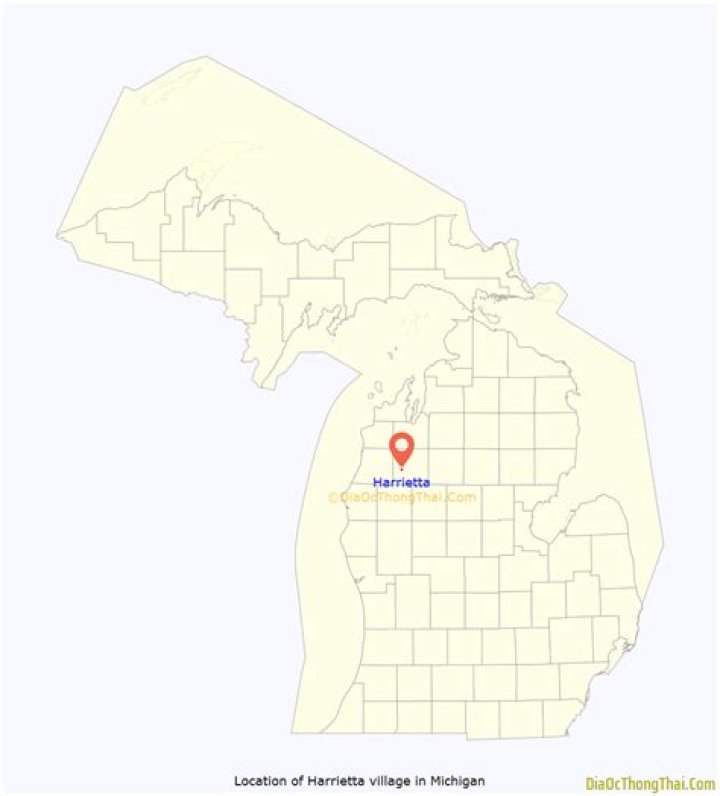 When was harrietta michigan founded?