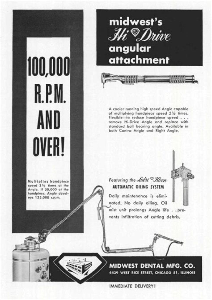 When were handpiece invented?