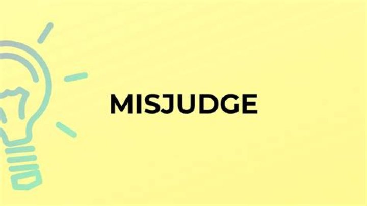 Where did the word misjudge come from?