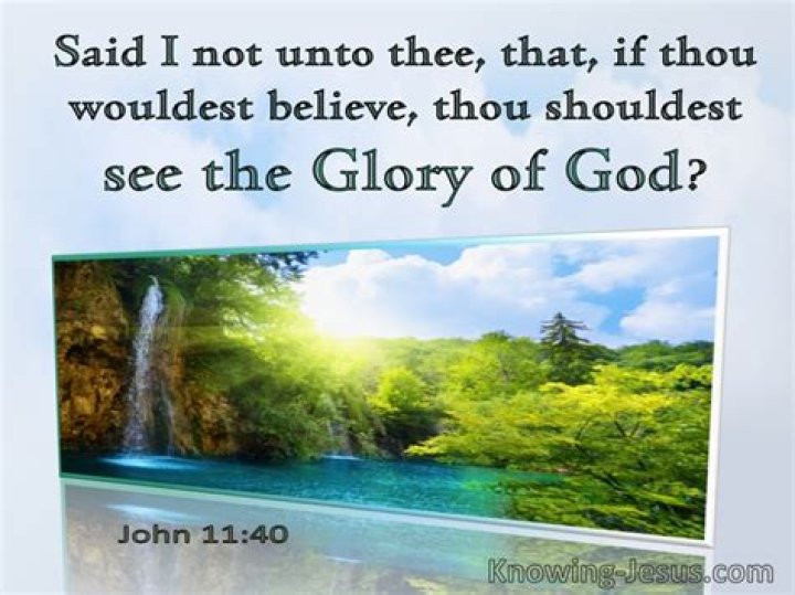 Where does the word glorifying come from?