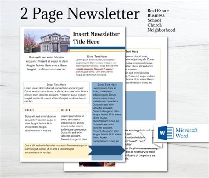 Where is newsletter template in word?