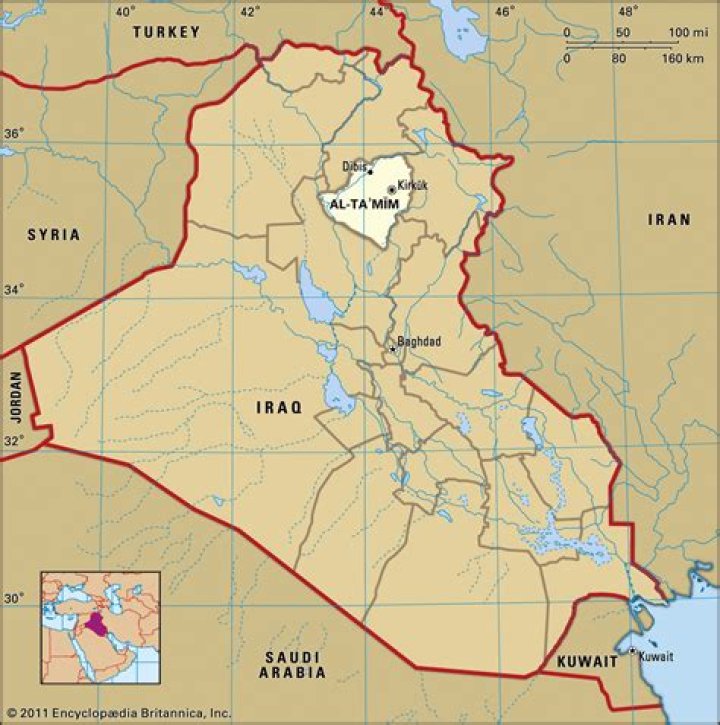 Where mosul and kirkuk are located?