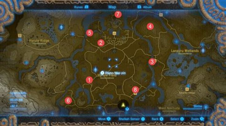 Where to find all blessing shrines botw?