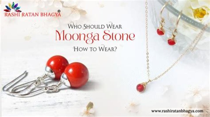 Which day to wear moonga stone?