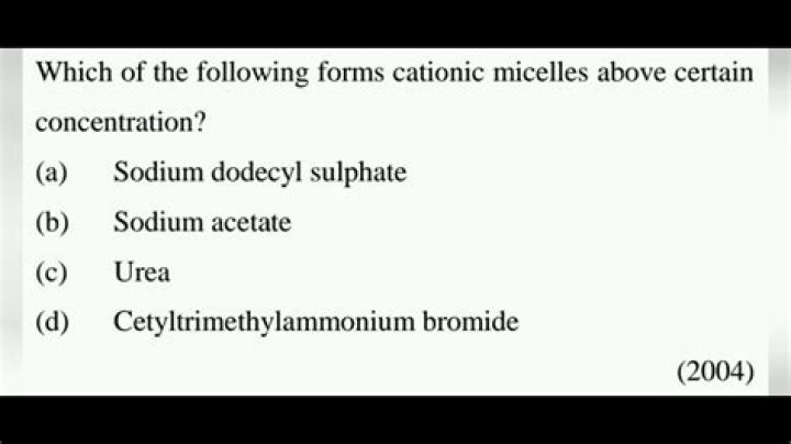 Which of the following forms cationic micelles?