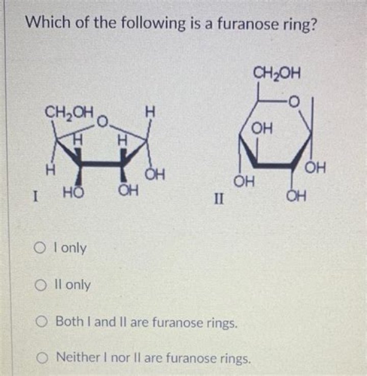 Which of the following is a furanose ring?